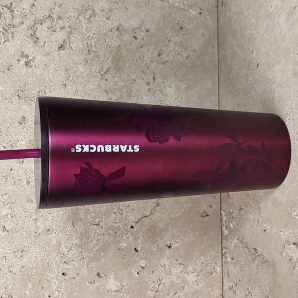 Starbucks Fall 2020 Plum Rose Stainless Steel 24oz Tumbler - Picture 2 of 6